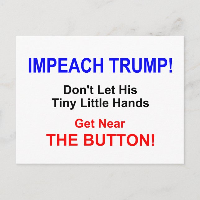 Impeach Trump!  Cartão Postal (Frente)