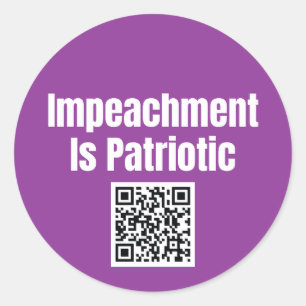 Impeachment é uma Folha de Adesivos Patrióticos