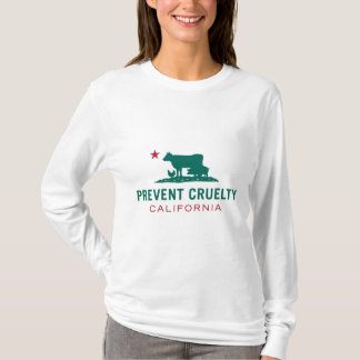 Impeça o t-shirt longo das mulheres de CA da