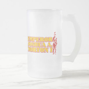 Imperador Joshua A.Norton mim caneca do vidro de