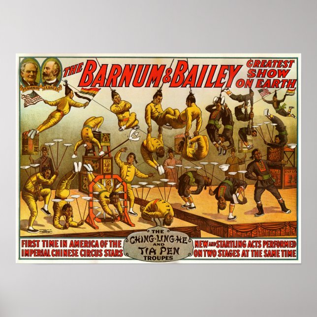 Imperial Chinese Stars Circus Poster (Frente)