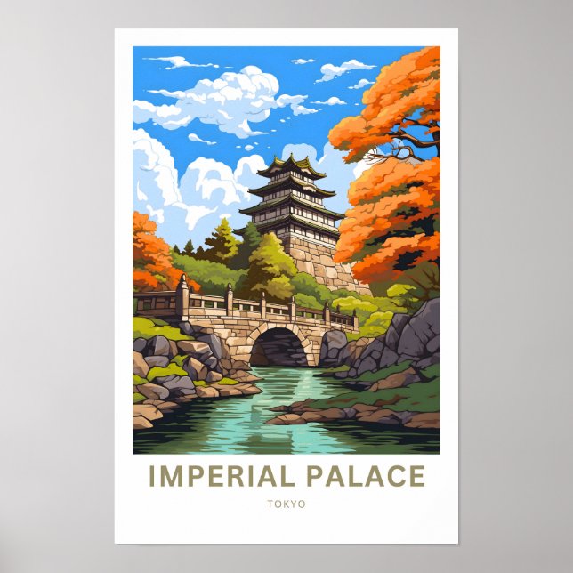 Imperial Palace Tokyo Viagem Impressão (Frente)