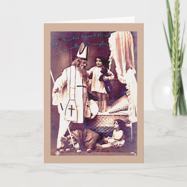 Impertinente ou agradável? Cartão de Natal subtil (Frente)