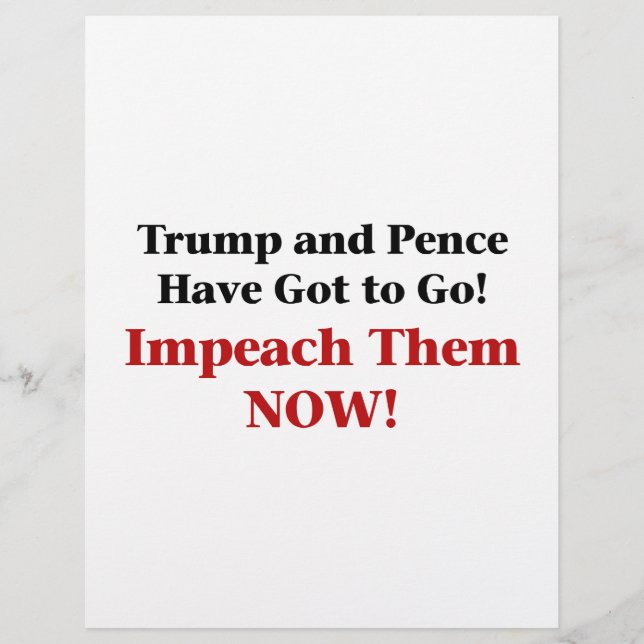 Impetar Trump e Pence (Frente)