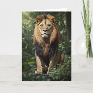 Impor o Leão na Selva   Cartão