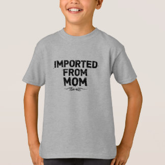 Importado da mamã (design preto) - a camisa do