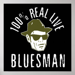 Impressão 100% do Bluesman