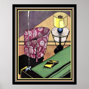 impressão 16 x 20 da decoração do art deco dos