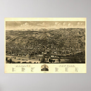 Impressão 1879: Albany, New York