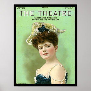 Impressão 1906 da capa de revista do teatro do