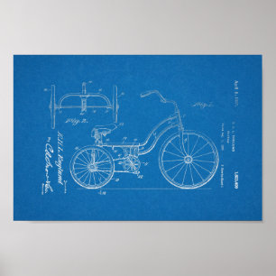 Impressão 1925 da arte do modelo da patente do