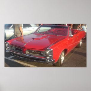 Impressão 1966 convertível de Pontiac GTO