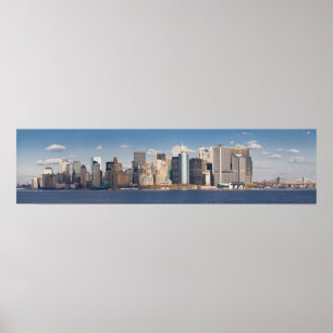 Impressão 2006 panorâmico da skyline do Lower