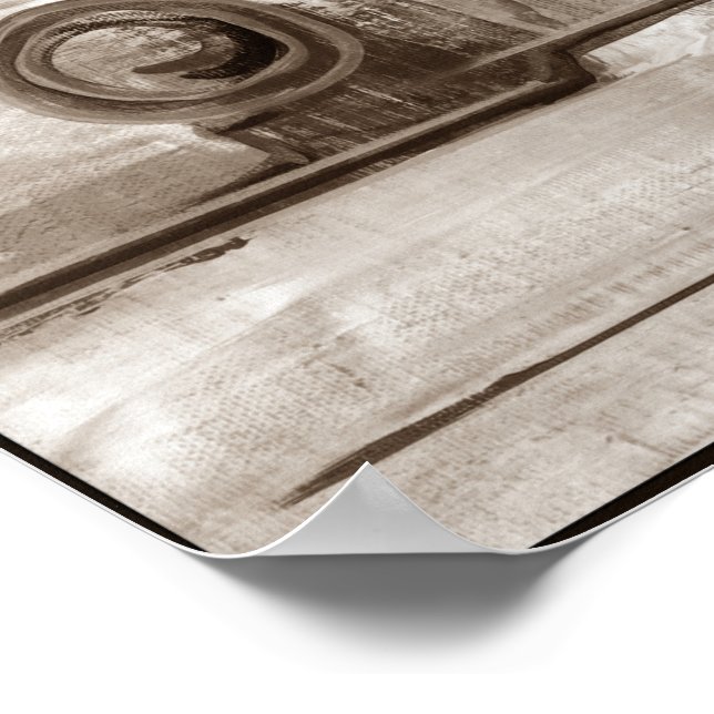 Impressão 20x16in Original Painting Abstrato Moder (Borda)