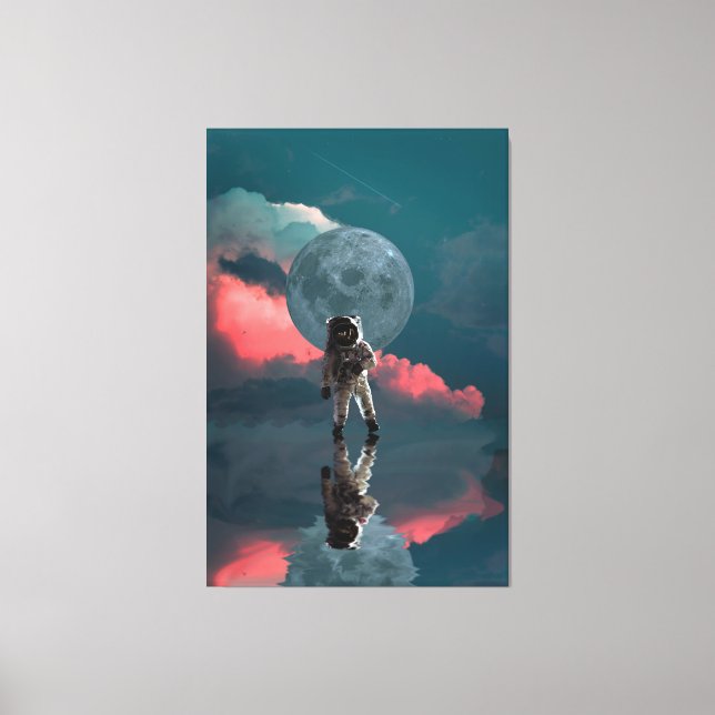 IMPRESSÃO 3 PAINEL ART 3 STRONAUT SPACE ART CANVAS (Frente)