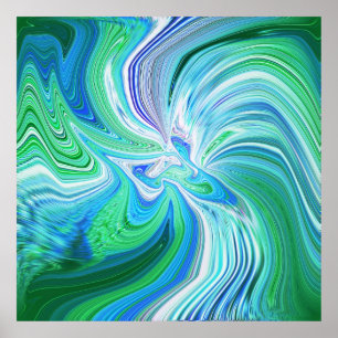 Impressão 40x40 ENORME no anjo azul-Azul