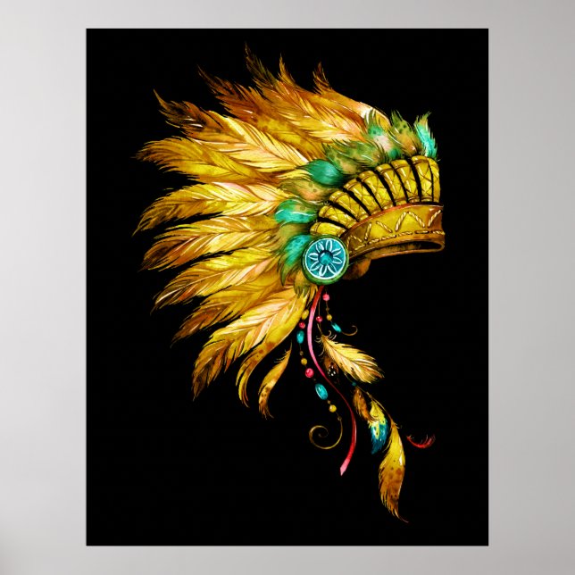 Impressão 4 nativo americano (Frente)