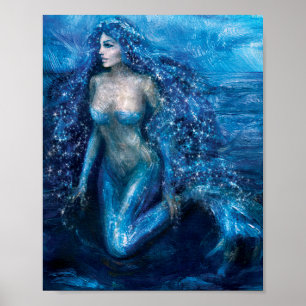Impressão 8 x da arte do ~ da sereia do luar ~ 10