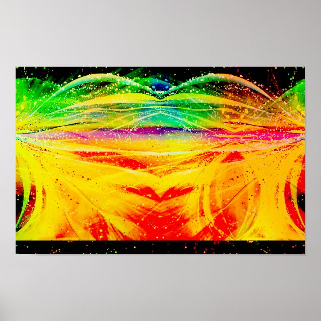 Impressão abstrato Astronômica Aranha (Frente)