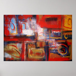 Impressão abstrato da arte da pintura