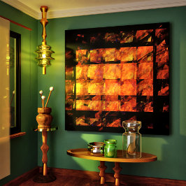 Impressão Abstrato de Canvas de Arte da Parede