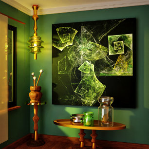 Impressão Abstrato de Canvas de equilíbrio torci