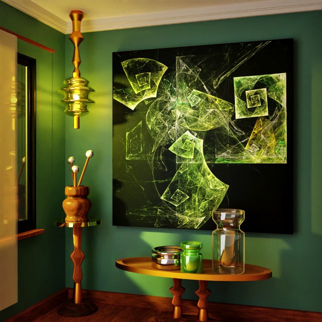 Impressão Abstrato de Canvas de equilíbrio torcido (Twisted Balance Abstract Art Wrapped Canvas Print)