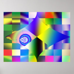 Impressão abstrato do poster do Fractal
