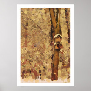 Impressão abstrato do poster dos trabalhos de arte