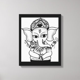 Impressão ACRÍLICO DE PINTURA DE LORD GANESHA