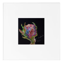 Impressão Acrílico de Trabalho de arte Floral
