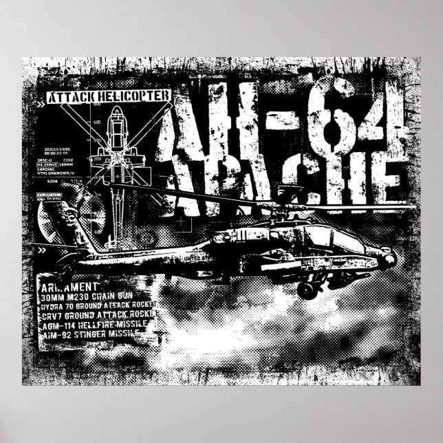 Impressão AH-64 Apache (Frente)