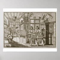 Impressão alemã medieval (gravura)