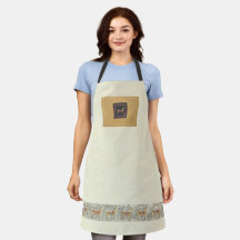 Impressão All-Over Lamas Whimsical Apron