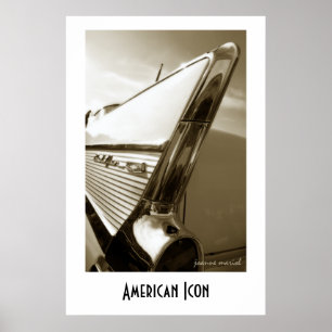 Impressão americano 1 do poster do ícone