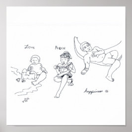 impressão AMOR PAZ FELICIDADE