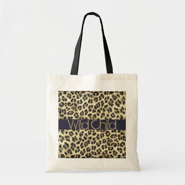 Impressão animal - Bolsa do Leopardo Castanho Pers (Frente)