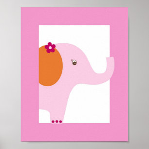 Impressão animal da arte da parede do berçário 