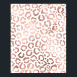 Impressão Animal Leopard Cheetah, Rosa Chic<br><div class="desc">Este design elegante e chic é perfeito para a moderna moda. Ele apresenta uma impressão falsa rosa dourada desenhada à mão de leopardo/chita safari em um simples fundo branco. É bonito, fofo e moda! ***NOTA DE DESIGN IMPORTANTE: Para qualquer solicitação de design personalizada, como solicitações de correspondência de produtos, alterações...</div>