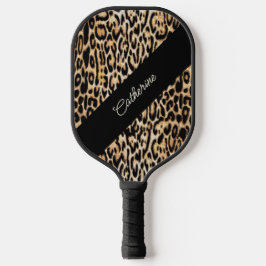 Impressão animal na moda Leopard com qualquer nome