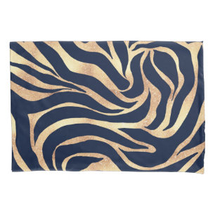 Impressão Animal Nay-Blue Elegante Glitter Zebra 