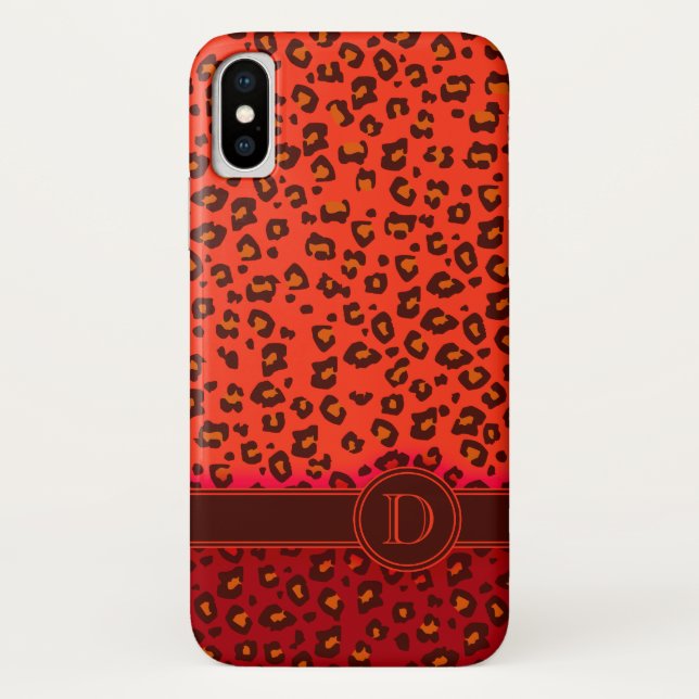 Impressão animal sobre leopardo capas de iphone de (Verso)