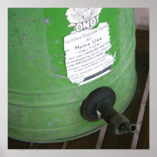 Impressão antigo da máquina de lavar