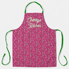 Impressão Apron brilhante e animado de cereja