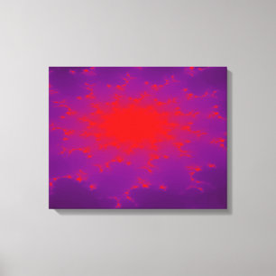 Impressão ardente das canvas da galáxia