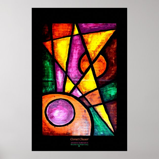 Impressão artística, Caçador de Cometas, Acrílico (Frente)