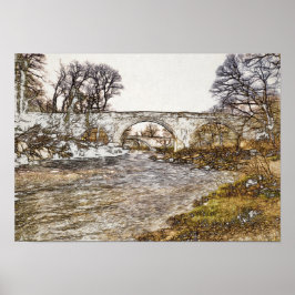 Impressão artística da Ponte do Diabo Kirkby Lonsd