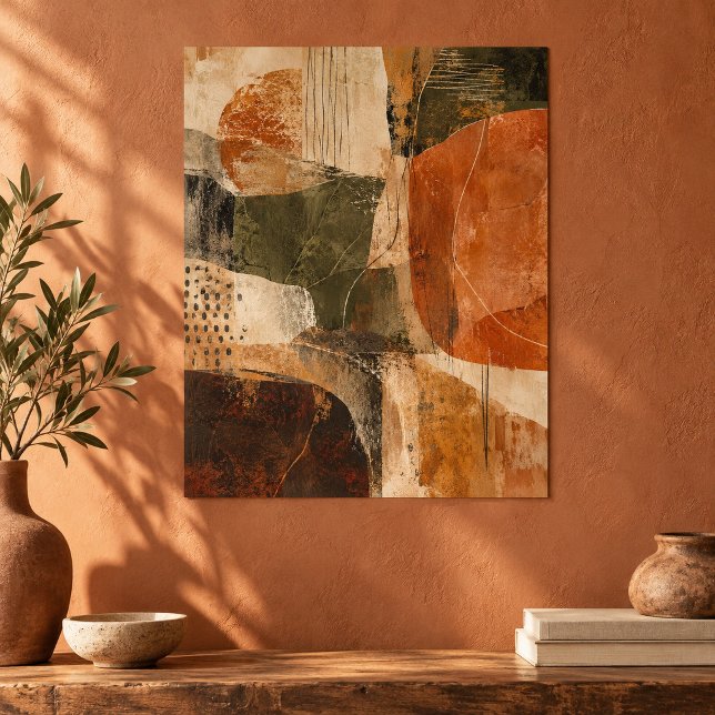 Impressão artística da Sonata de Siltre Ocre (Unframed paper art print. All texture effects are printed. Room styling props are not included.)