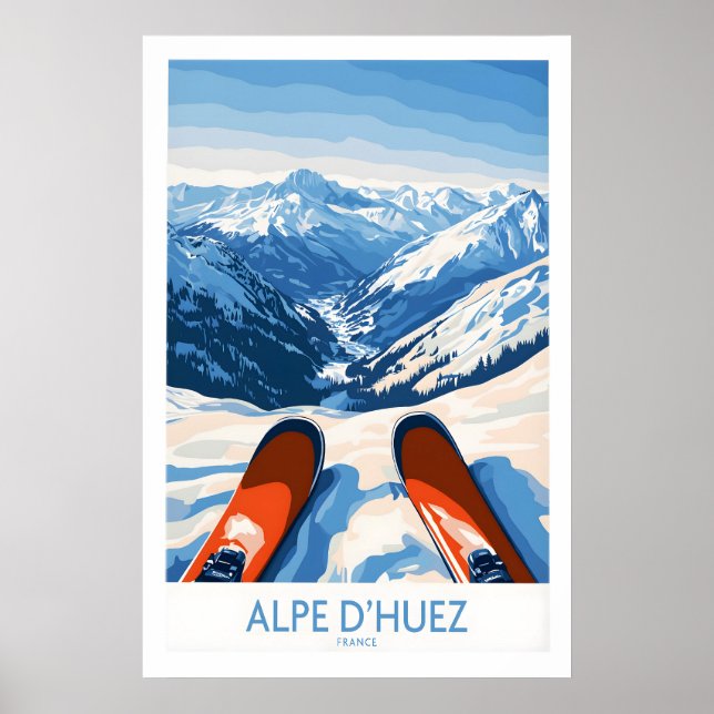 Impressão Artística de Alpe dHuez Esportes de Inve (Frente)