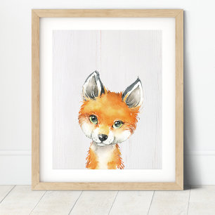 Impressão artística de Berçário Fox Woodland
